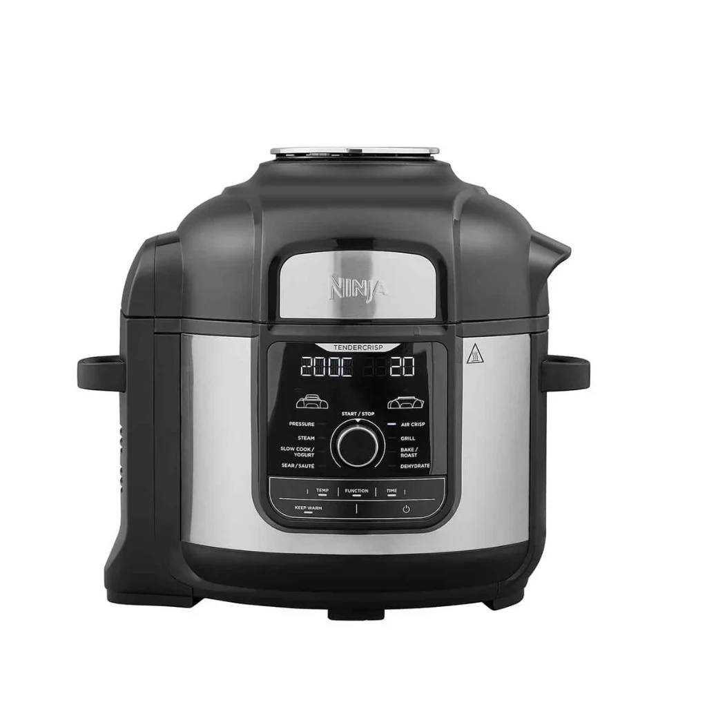 Ninja Foodi multi-cooker with TenderCrisp technology — pressure cook, air crisp, steam, slow cook, sear and bake controls