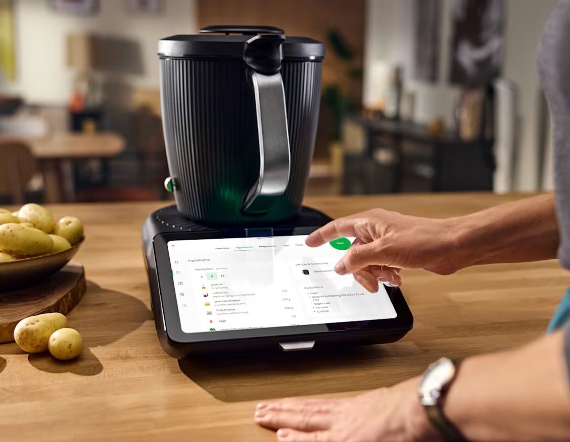 Thermomix TM7 10-inch touchscreen with guided cooking